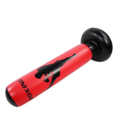 Punching Bag Black + Red Fast Rebound Kickboxing Bag Skill Training for Fitness Stress Relief for Taekwondo Training