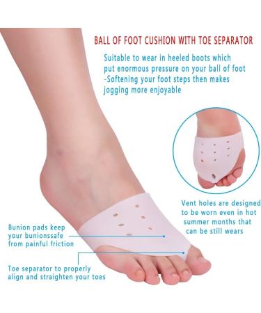 Corrector Juanetes - 9 Pairs Valgus Pain Relief Toe Separator for Hallux Valgus & Plantar Fasciitis - Buy Online on GoSupps.com