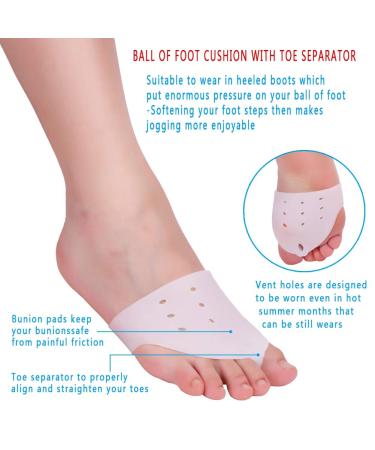 Silicone Finger & Toe Separators for Heeled Boots, Sports & Pain Relief - 9 Pairs - Buy Online on GoSupps.com