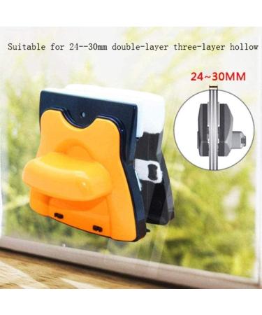 QTYUERGK Home Double Side Magnetic Window Cleaner Ultra-Strong Both Side Glass Cleaning Brush with Anti-Falling Rope for Glazed Windows Thickness 24-30mm Cleaners - Buy Online on GoSupps.com