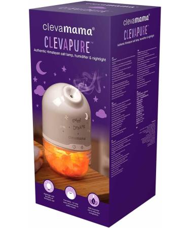 ClevaMama ClevaPure Himalayan Salt Lamp Humidifier Air Purifier Aromatherapy Diffuser for Nursery - Universal Adapter 110-240V | Shop Now - Buy Online on GoSupps.com