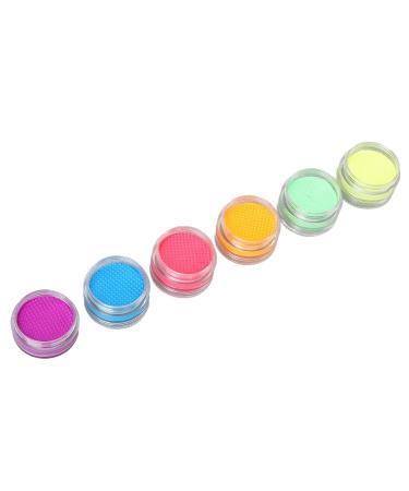 6-Color Glowing Facial & Body Paint Set - UV Bright Water-Based Paint for Creative Body Art | International Shipping Available - Buy Online on GoSupps.com