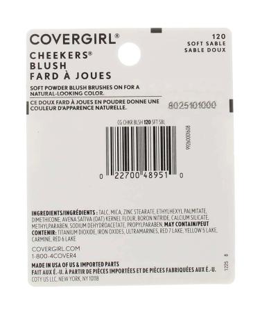 CoverGirl Soft Sable 120 Cheekers Blush - Pack of 3 | Buy Online Now - Buy Online on GoSupps.com