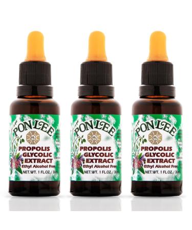 PONLEE Brazilian Green Bee Propolis Extract 100% Organic No Alcohol High Artepillin-C Concentration Natural Antioxidant 30ML