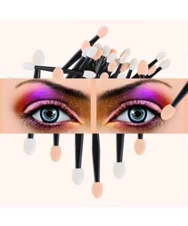 AKOAK 100 Pcs Soft Latex Sponge Eye Shadow Stick - Double-sided Disposable Brushes & Glitter Tools for Perfect Eye Makeup - Buy Online on GoSupps.com