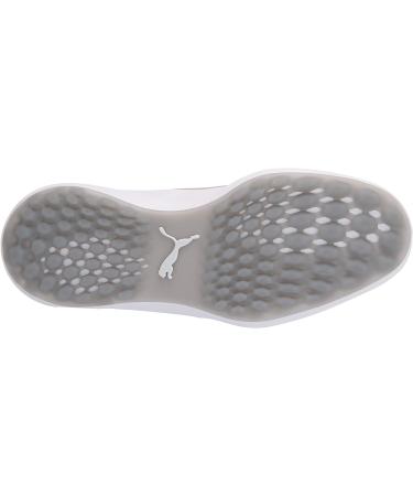 PUMA Men's Ignite Fasten8 Disc Golf Shoe 10.5 - Puma White/Silver/High Rise - Buy Online on GoSupps.com