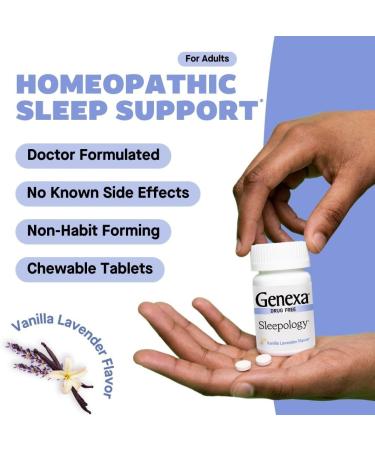 Genexa Sleepology Nighttime Sleep Aid - 180 Tablets (3pk) | Fall Asleep, Wake Up Refreshed | Certified Organic & Non-GMO | Physician Formulated | Homeopathic 60 Count (Pack of 3) - Buy Online on GoSupps.com