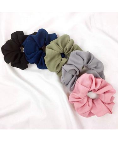20pcs Colorful Chiffon Scrunchies for Kids | Soft Elastic Hair Ties & Flower Hair Accessories - Buy Online on GoSupps.com