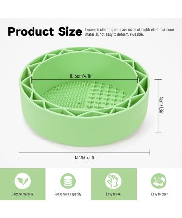 LELE LIFE Makeup Brush Cleaner Mat with Drying Rack Silicone Makeup Brush Cleaning Mat Scrubber Bowl Make Up Brush Cleaner Pad for Cosmetic Brushes Green - Buy Online on GoSupps.com
