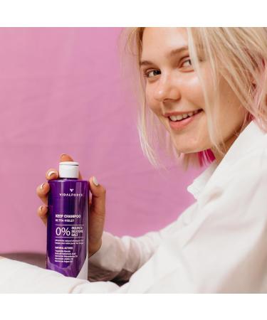 Keep Natural purple shampoo without sulfates I without silicone I without salt I without PPG or PEG I without petrochemicals I Mattifying blue shampoo for blonde white gray dyed blonde and with highlights. Size - Buy Online on GoSupps.com