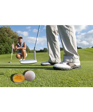 Level Angle High Precision Golf Ball Marker - Green Reader Golf Putting Aid | 1.9 x 0.39 inches, Yellow - Buy Online on GoSupps.com