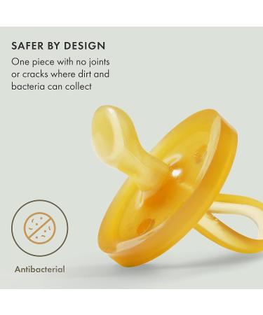 Natursutten Orthodontic Pacifier 12+ Months - Natural Rubber, Eco-Friendly, BPA-Free - Made in Italy - Butterfly/Round Shape - 1 Count - Buy Online on GoSupps.com