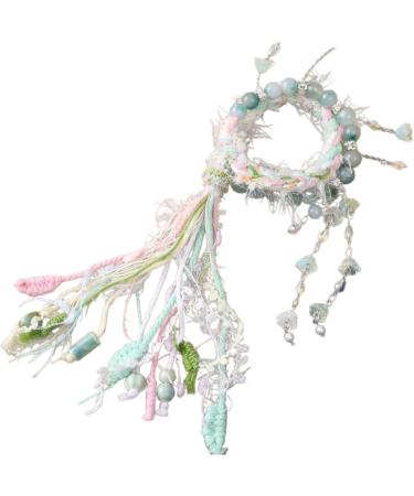 OralGos Colorful Tassel Bangle - Handmade Ethnic Theme Tibetan Bracelet | Unique Handwoven Jewelry for International Shipping - Buy Online on GoSupps.com