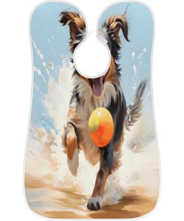 Happy Dog Beard Bib Apron - Beard Hair Catcher for Men | Perfect Father's Day & Christmas Gift for Dad & Husband with 2 Suction Cups - Buy Online on GoSupps.com