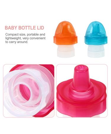 4Pcs Reusable Colorful Plastic Water Bottle Caps - Spill Proof Covers for Kids and Toddlers - Buy Online on GoSupps.com