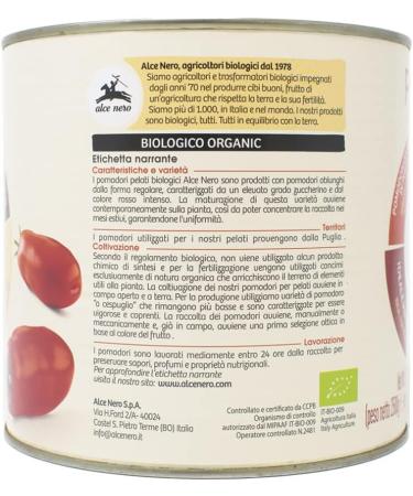  HORECA Alce Nero Organic Peeled Tomatoes 2.5 kg - Buy Online on GoSupps.com
