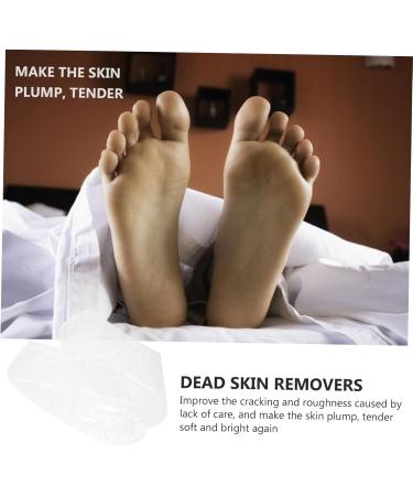 minkissy 2 Pairs Footsticker Foot Foot Peel Booties Skin Peel for Feet Cracked Heel Repair Dead Skin Foot Peel Exfoliating Socks Heel Care Exfoliator White Abs Baby White medium - Buy Online on GoSupps.com