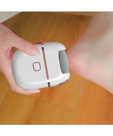 Toseky Electric Foot Scrubber File Rechargeable Foot File with 2 Adjustable Speed Professional Foot Care Pedicure Kits for Home Nail Technicians and Individuals White - Buy Online on GoSupps.com