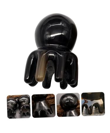 Frcolor Octopus Massage Comb | Portable Handmade Horn Hair Brush for Scalp Scrubbing & Massage | Natural Horn Tool for Beautiful Hair - Buy Online on GoSupps.com