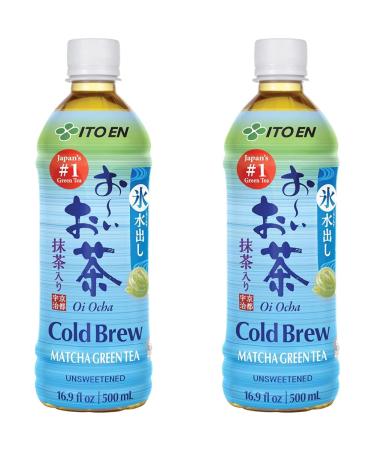 Ito en green tea unsweetened Oi Ocha Matcha Cold Brew from entire selected tea leaves ready -made cold tea in a practical bottle vegan and gluten -free (1 x 500 ml) (pack with 2) 500 ml (2 pack)