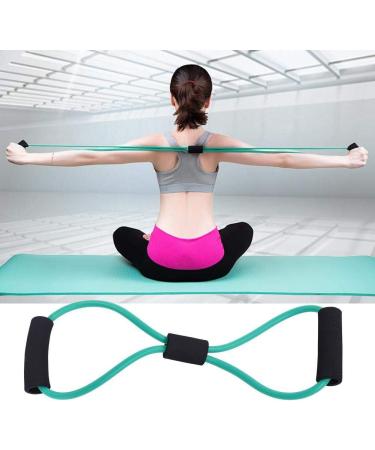 Figure 8 Resistance Band - Arm Back & Shoulder Training Elastic Rope for Home Workouts Yoga & Physical Therapy - Green - Buy Online on GoSupps.com
