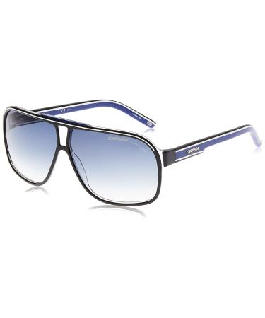 Carrera Grand Prix 2/S Pilot Sunglasses Black/Blue Shaded 64 Millimeters