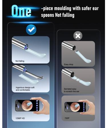 Ear Wax Removal Tool & Camera Kit | 1269P Ear Cleaner for iPhone iPad & Android - Multicolour - Buy Online on GoSupps.com