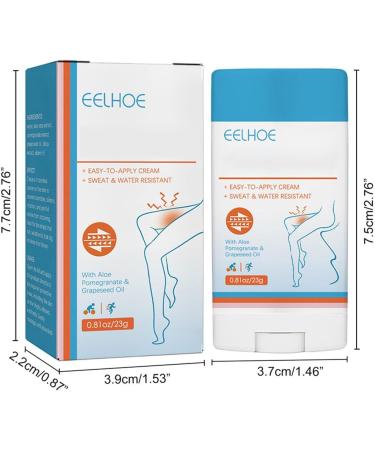 BommFu Antichafing stick body skin friction protection rescue cream for thighs sweatproof walking chafe stick antichafing cream for forearm heel legs thighs - Buy Online on GoSupps.com