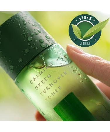 LAPALETTE Calming Green Turnover Toner | Green Tea | Hydrating & Moisturizing | Gentle Peeling with Natural Aha Bha & PHA Ingredients | Red Irritated Skin | Vegan | Korean Skincare 6.75fl.oz - Buy Online on GoSupps.com