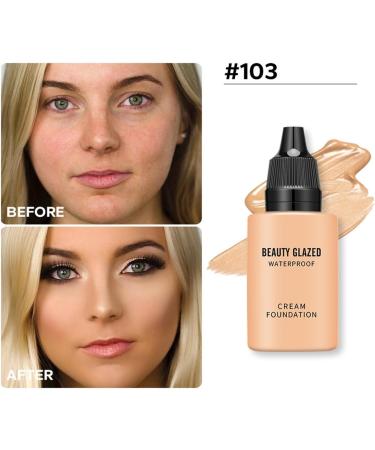 Beauty Black Matte Long Lasting Liquid Foundation Dark Concealer High Coverage Liquid Foundation (Size : 103) - Buy Online on GoSupps.com