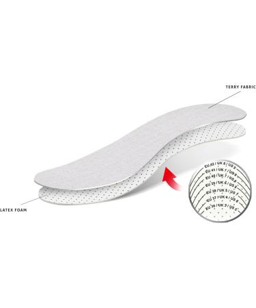 Kaps Frotte Summer Shoe Insoles - Unisex, Terry Cloth Sweat Absorbent - Cut to Size for Barefoot Shoes - Buy Online on GoSupps.com