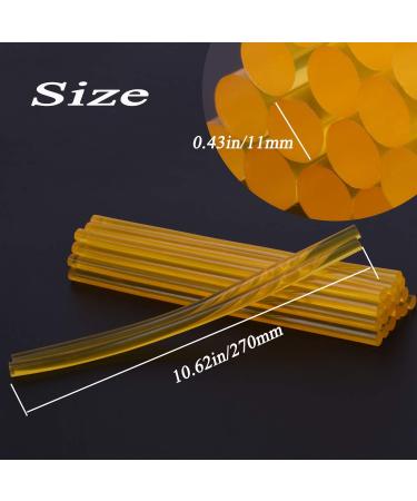 Hot Glue Sticks for Glue Gun 10.63 in  0.43 in Dia 20pcs Yellow Hot Glue Gun Sticks Large Bulk Adhesive Almost for All Materials for Kids DIY Sealing Dent Repair Yellow 0.43 x 10.62in - Buy Online on GoSupps.com