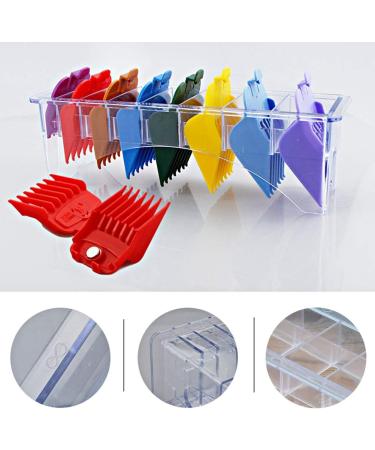 Clipper Guard Holder ANGGREK Guide Box Clipper Limit Comb Storage Box Hair Clipper Positioning Caliper Comb Organizer Case(Limit comb box 8 pcs) - Buy Online on GoSupps.com