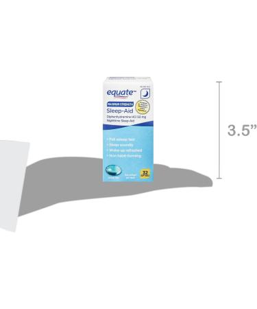 Buy Equate Maximum Strength Diphenhydramine HCl Softgels 50mg - 32 Ct | International Shipping Available - Fusion Shop Store - Buy Online on GoSupps.com