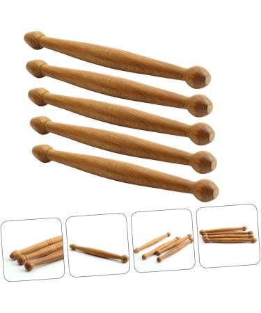 Healeeved 5-St Wooden Massage Device | Portable Body & Foot Massager | Practical Light Wooden Sticks & Acupuncture Rods - International Shipping Available - Buy Online on GoSupps.com