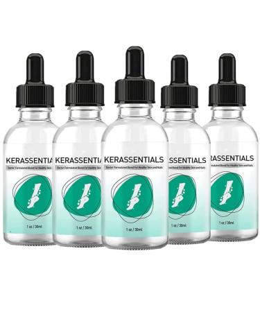 KYOSK Kerassentials Toenail Fungus Treatment Oil Kerassentials for Toenail Fungus Kerasentials Nail Treatment Repair Oil Fix & Renew Damage Nail Broken Cracked & Discolored Nails (5pcs)