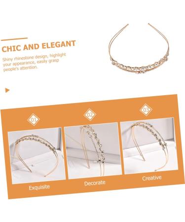 Beatifufu Diamond Headband Wedding Headband Crystal Headband Bridal Headband Bride Headband Rhinestone Headbands for Women Rhinestone Headdress Wedding Rhinestone Headband - Buy Online on GoSupps.com