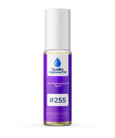 Quality Fragrance Oils' Impression #255 Inspired by Illicit for Women (10ml Roll On) Illicit for Women Impression #255 0.34 Fl Oz (Pack of 1)