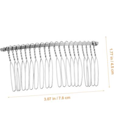 Beatifufu 20 Clear Hair Clips Metal Hair Leather Lighter Pouch Hair Jewelry Hair Accessories for Women Wedding French Twist Side Comb Metal Wide Veil Combs for Brides Wire Headband Chic Miss - Buy Online on GoSupps.com