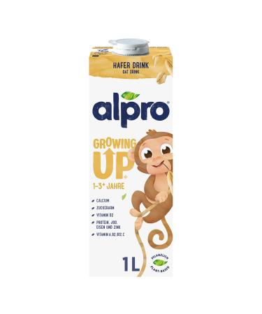 Alpro Children's Hair drink - 100 percent vegetable - naturally lactose -free and low -sugar - protein source with calcium and vitamins - 8 x 1 l