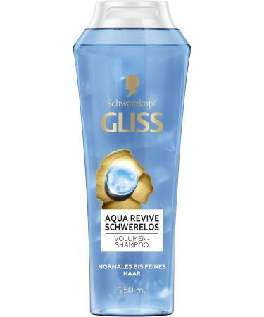 Gliss Weightless Aqua Revive Shampoo (250 ml) - Restorative shampoo for normal to fine hair