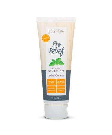 Oxyfresh Premium Pro Relief Dental Gel with Zinc  Infused with Aloe Vera  Chamomile and Xylitol   Dentist Recommended to Help Soothe Gum Tissue. 4 oz.