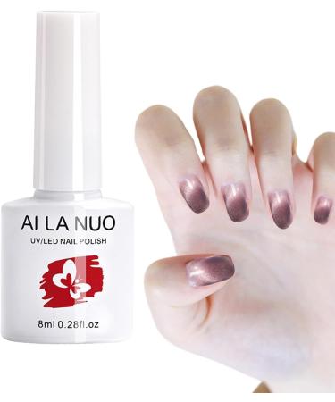 Nail Polish | Nail Polish | 0.28oz Quick Dry Magnetic Nail Lacquer Soak Off Shiny Nail Polish Long-Lasting Bright Nail Polish for at Home Lencyh 07 - Buy Online on GoSupps.com