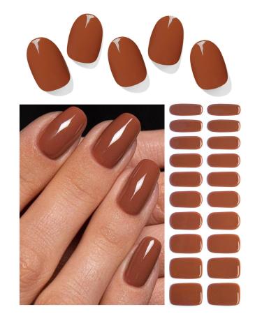 TrueShei nail foils |20 Burnn Rot UV gel nail film |Nail film self -adhesive |Gel Nail Stickers Gellack Wraps for Nagel Burnn Red