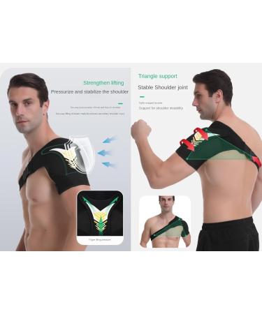 KeuLEn Shoulder Support - Neoprene Adjustable Compression Brace for Rotator Cuff Injury Recovery - Unisex Yellow Shoulder Strap Wrap - Buy Online on GoSupps.com