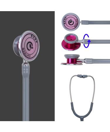 Buy Acoustic Stethoscope for Doctors & Medical Students - Lightweight Flexible Soft Ear Knobs (Grey) | International Shipping Available - Buy Online on GoSupps.com