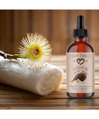 Buy Natural Born Oils Baobab Oil - Organic Cold-Pressed 1 Gallon for Skin & Hair | Deep Moisturizing & Nutrient-Dense - Buy Online on GoSupps.com