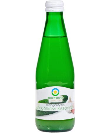 BIOFOOD ORGANIC SOUR CUCUMBER JUICE lactic acid fermented 300ml glass bottle resealable