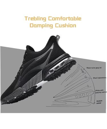 Lamincoa Women's Air Running Shoes - Non Slip Athletic Sneakers, Size 8, Black - Buy Online on GoSupps.com