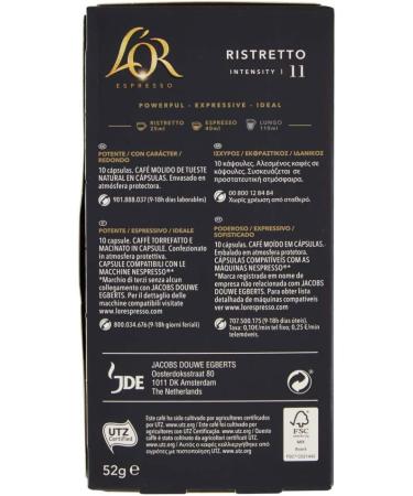 Caf L Arome Lor Ristretto 10 Caps - Buy Online on GoSupps.com